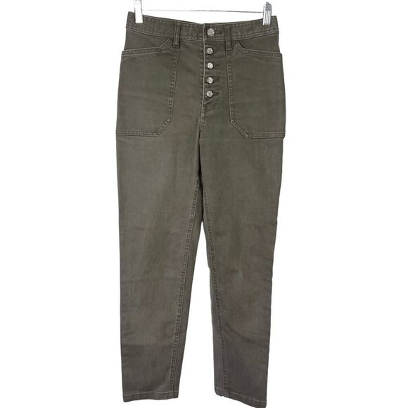 Aritzia Wilfred Free Belen High Waist Button Fly Straight Leg Jeans Sz 2 - Picture 2 of 8